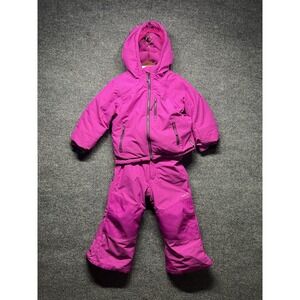 Kamik Harper Kids Pink Size 3-4 Insulated Snow Jacket And Pants Bundle